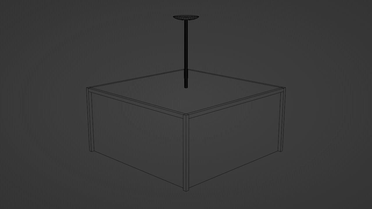 Japanese Ceiling light 3D model_6