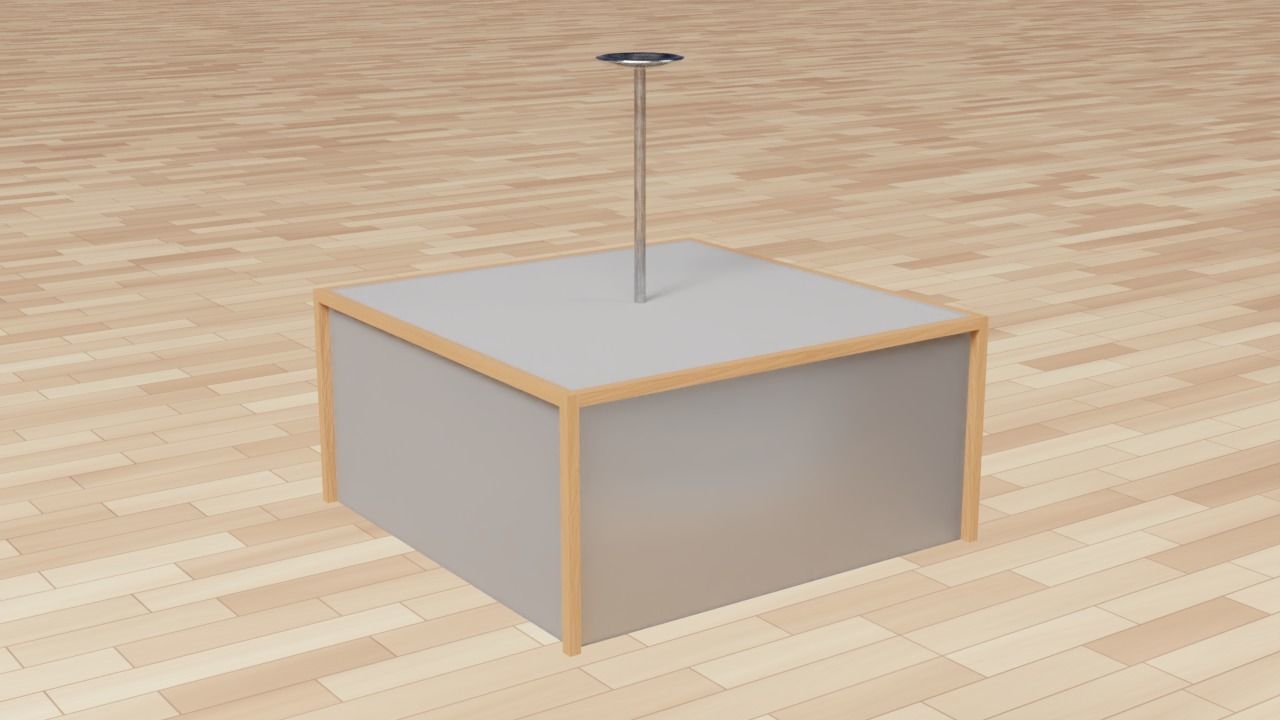 Japanese Ceiling light 3D model_2