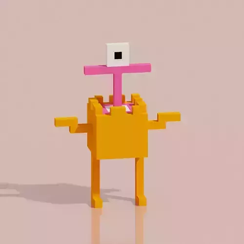 Toy Hero VCNAV9 Voxel Low-poly 3D model