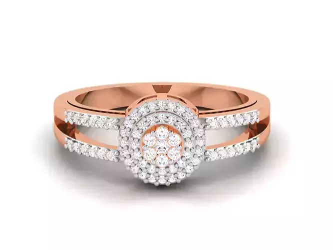 Women Diamond Ring 3dm render details