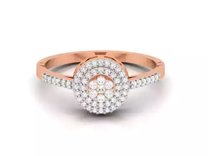Women Diamond Ring 3dm render details