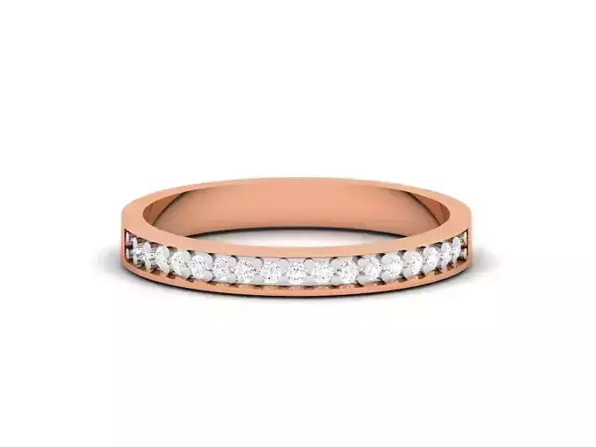 Eternity Diamond Band Ring 3dm render detail