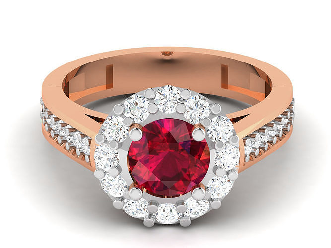 Solitaire Ring Rendering Women solitaire ring 3dm render detail 3D model 3D printable | CGTrader