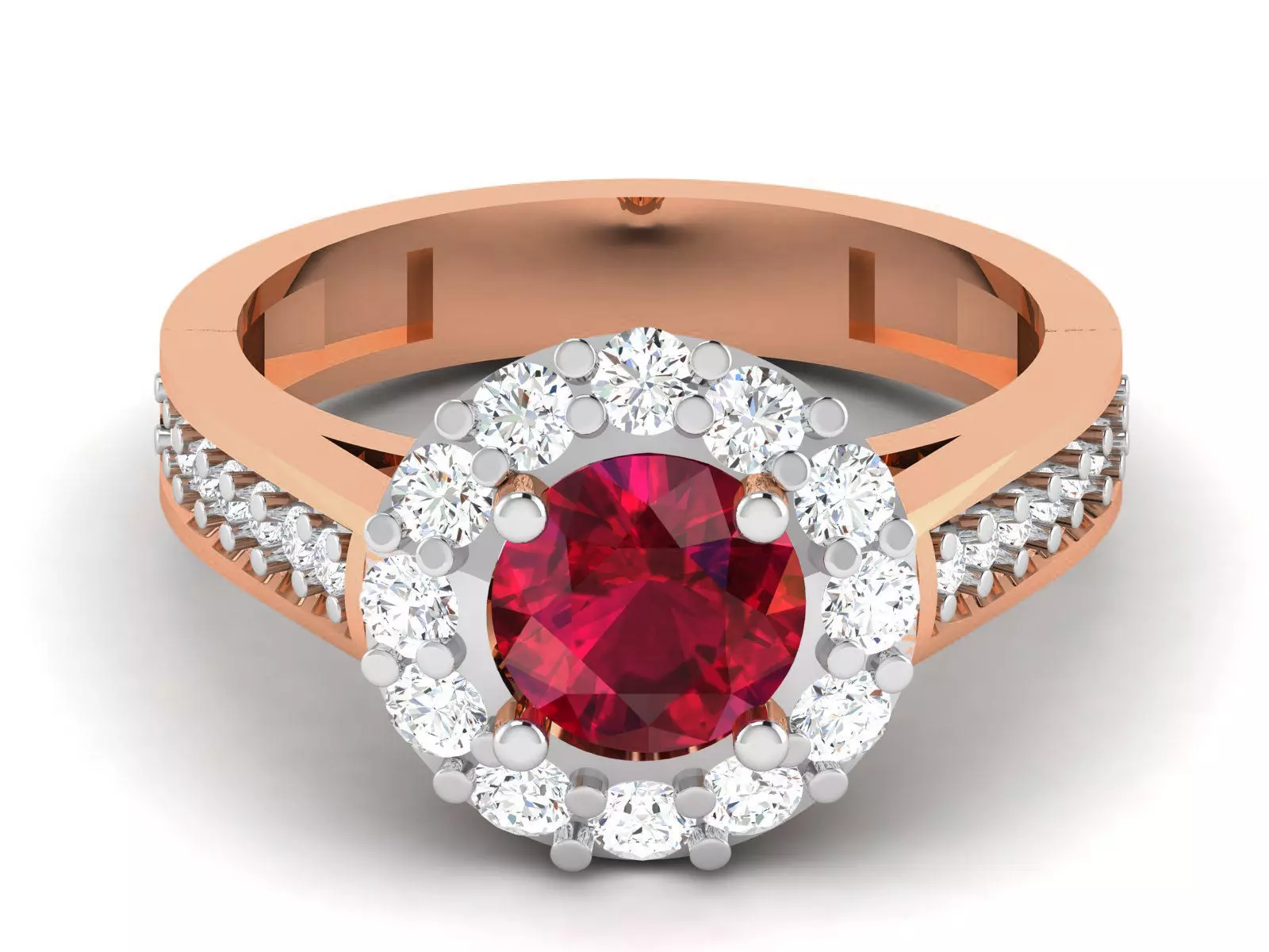 Women solitaire ring 3dm render detail 3D print model_0