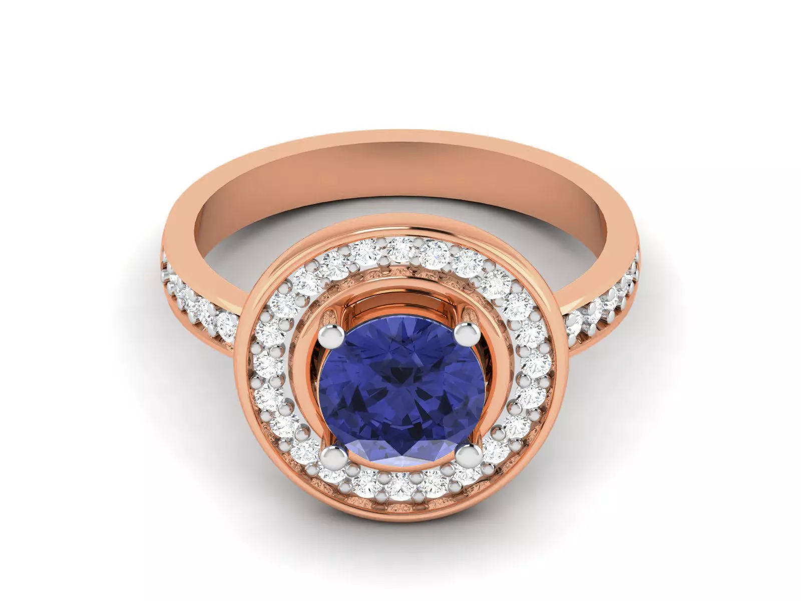 Women solitaire ring 3dm render detail 3D print model_0