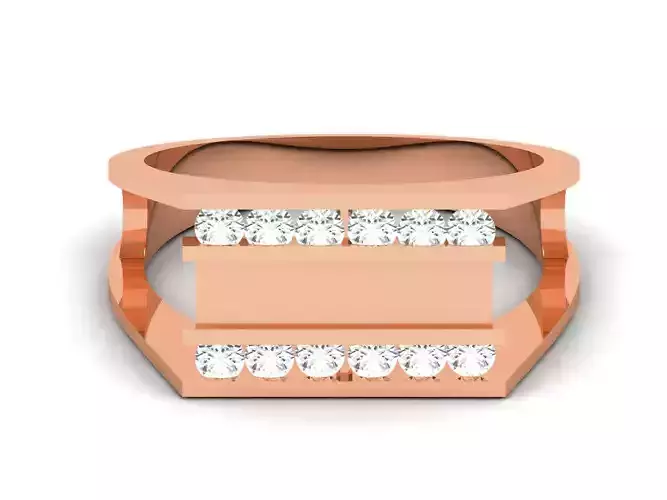 Gents Groom Mens Diamond Band Ring 3dm render details