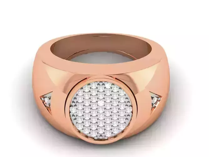 Gents Groom Mens Diamond Band Ring 3dm render details