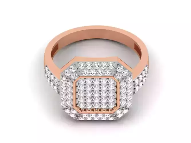 Gents Groom Mens Diamond Band Ring 3dm render details 3D print model