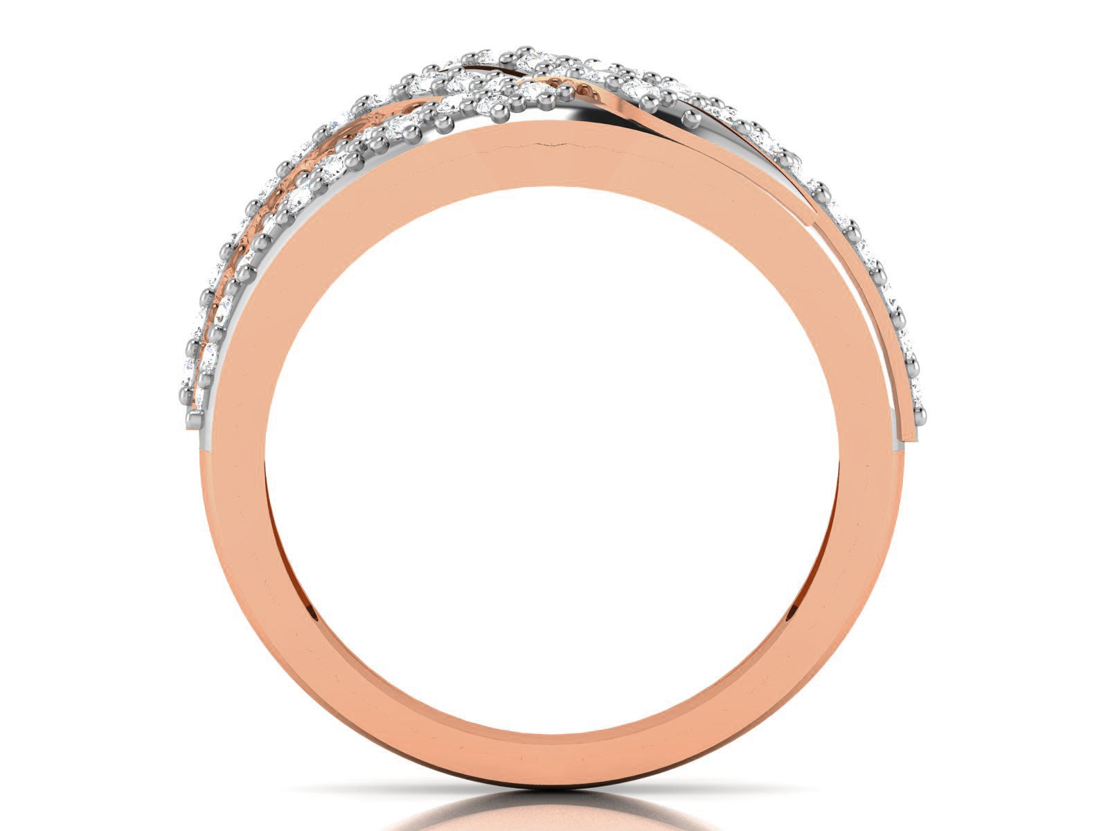 Women Diamond Ring 3dm render details 3D print model_2