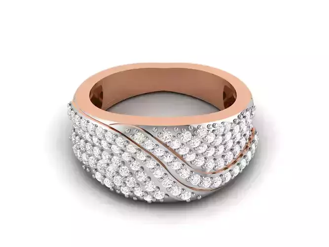 Women Diamond Ring 3dm render details