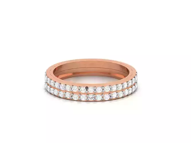 Eternity Diamond Band Ring 3dm render detail