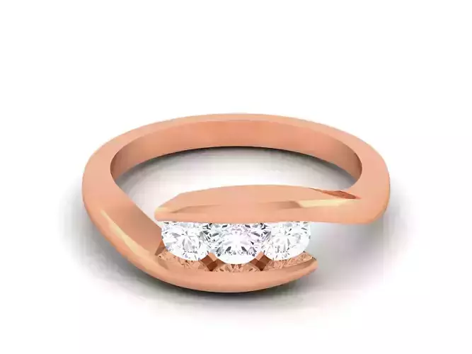 Ultra light wt minimalist Women Ring 3dm renders detail 