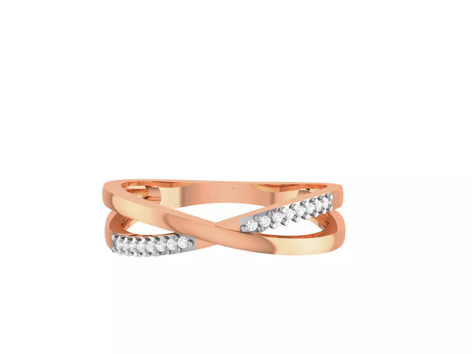 Wire Mesh High Jewelry Women Diamond Ring 3dm render details 3D print model