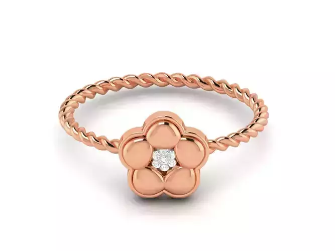 Ultra light wt minimalist Women Ring 3dm renders detail 