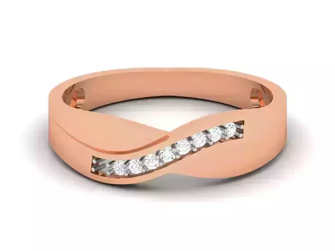 Gents Groom Mens Diamond Band Ring 3dm render details