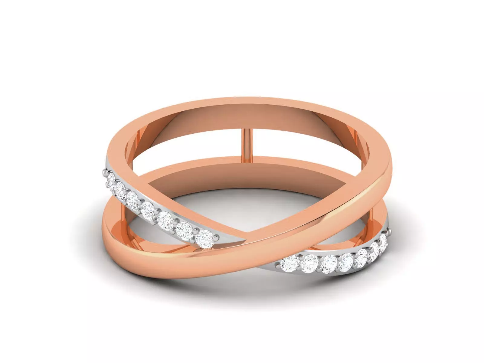 Wire Mesh High Jewelry Women Diamond Ring 3dm render details 3D print model_0