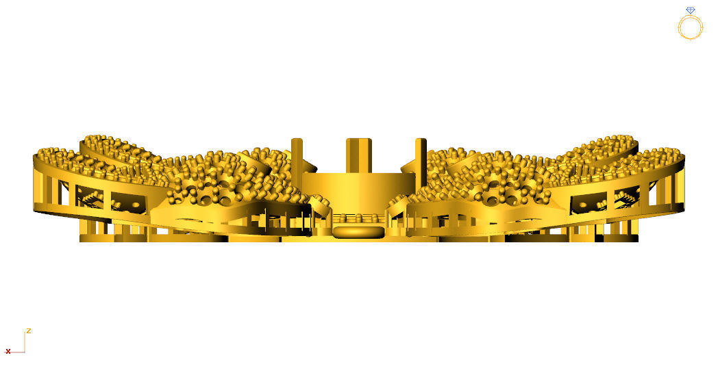 Elephant head pendant  3D print model_6