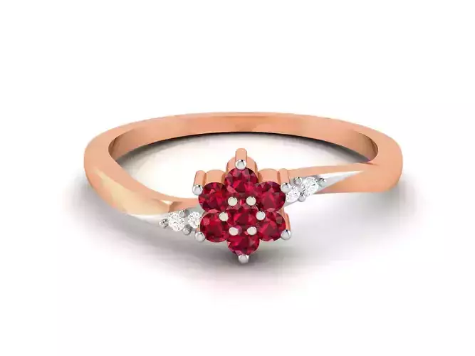 Ultra light wt minimalist Women Ring 3dm renders detail  3D print model