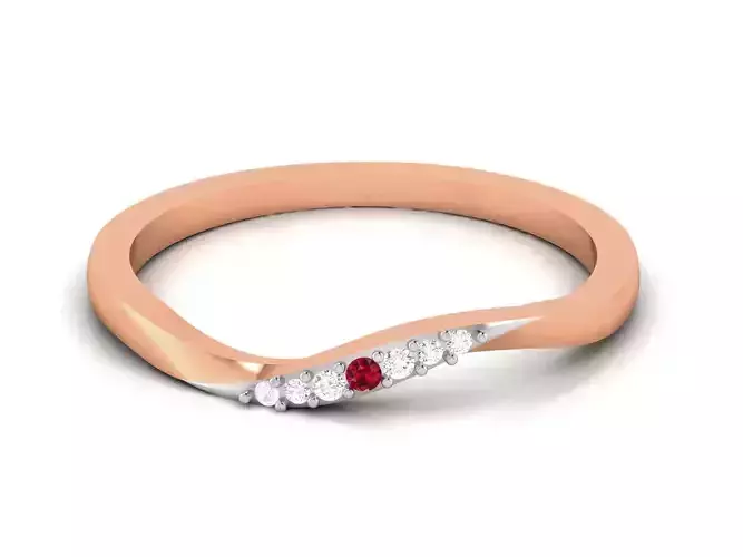 Ultra light wt minimalist Women Ring 3dm renders detail 