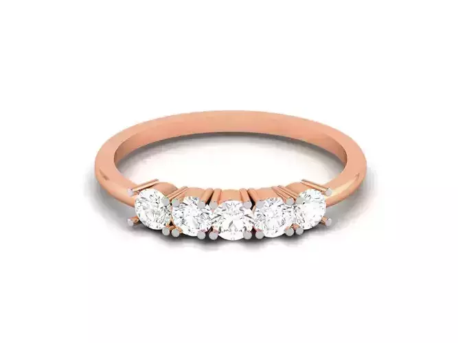 Women solitaire ring 3dm render detail