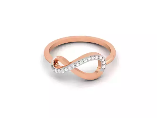 Ultra light wt minimalist Infinity Ring 3dm renders detail 