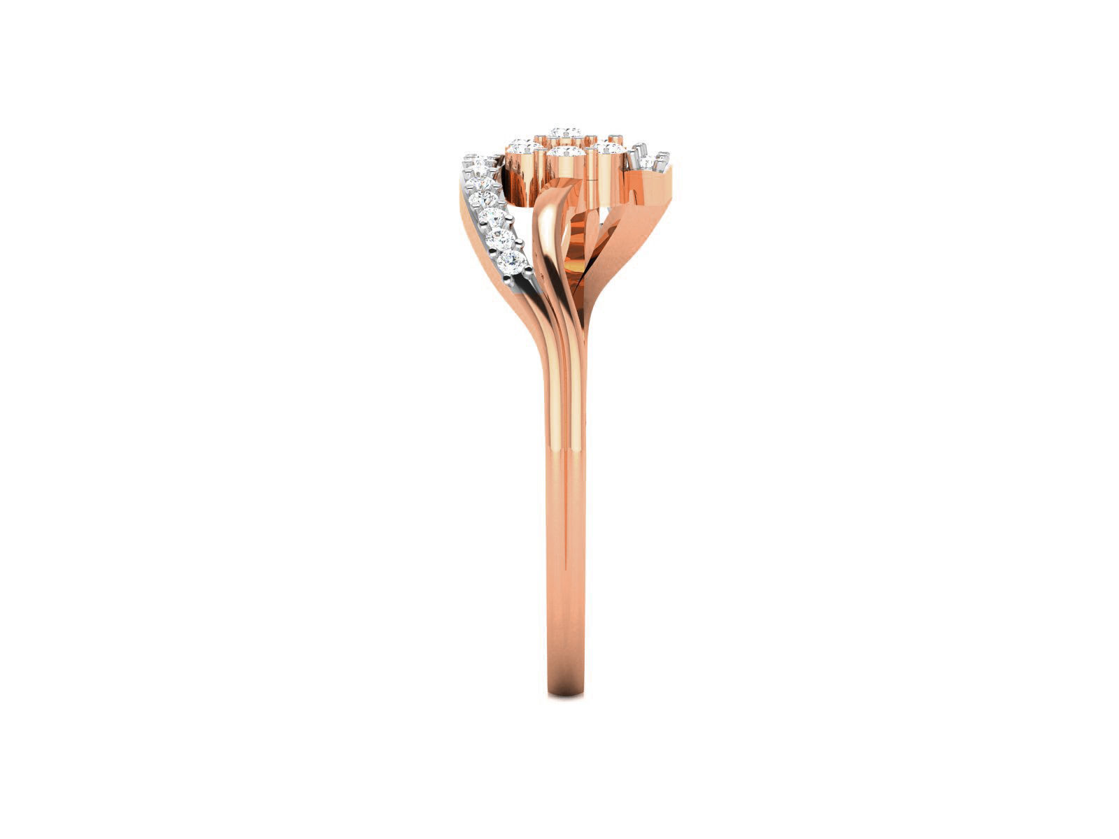 Ultra light wt minimalist Women Ring 3dm renders detail 3D print model_2