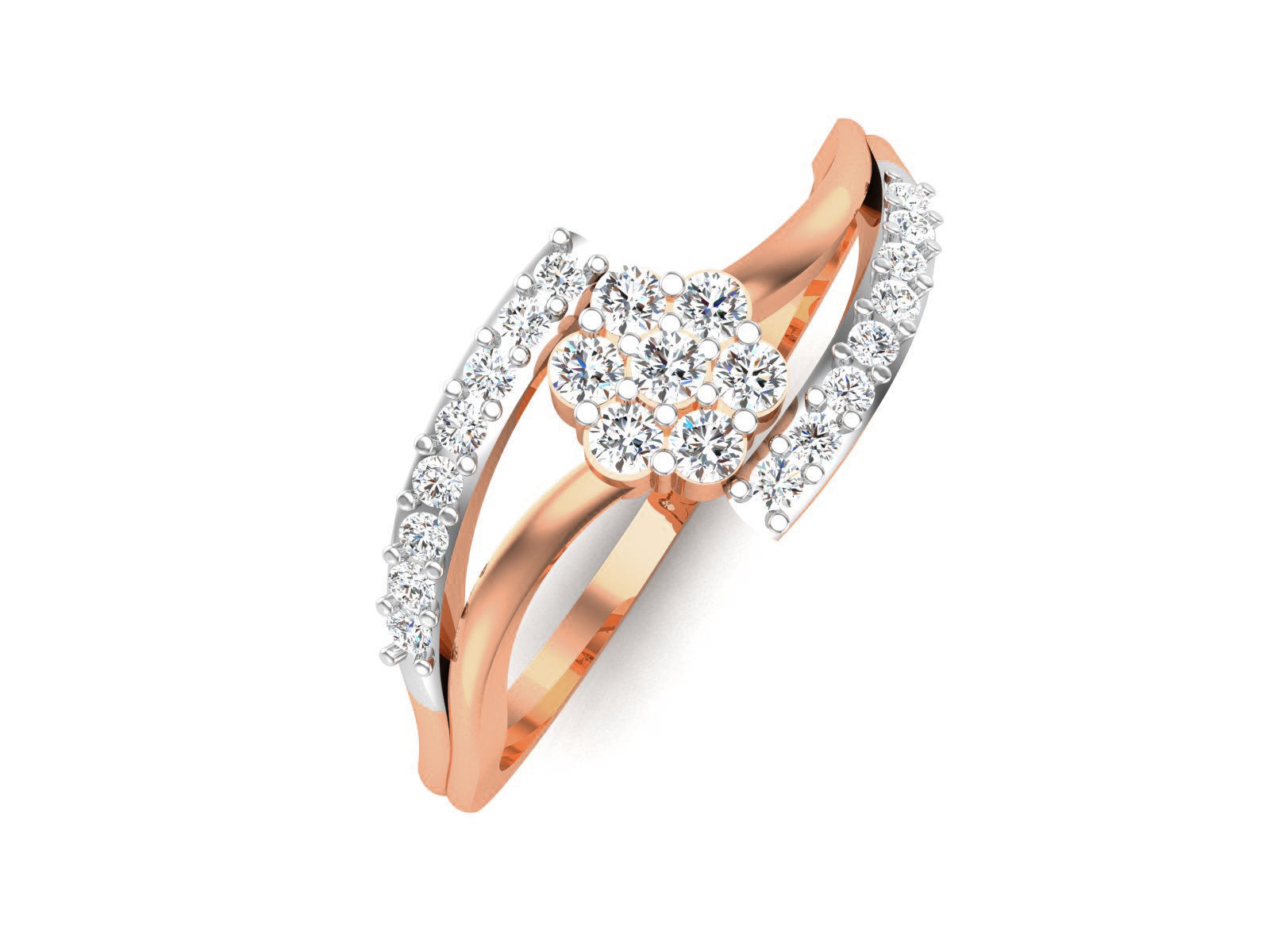 Ultra light wt minimalist Women Ring 3dm renders detail 3D print model_4