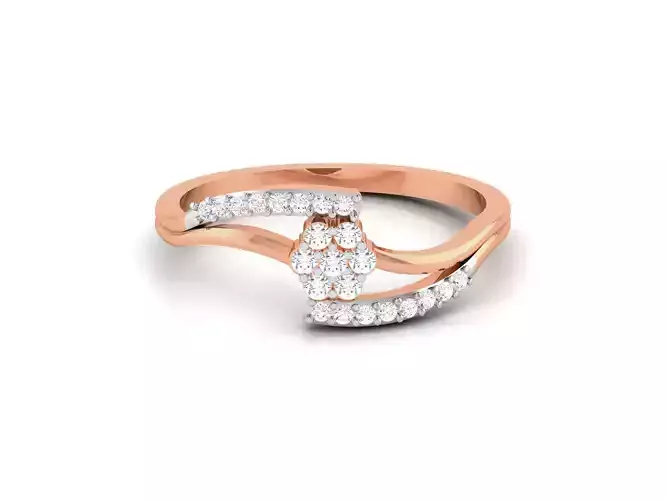 Ultra light wt minimalist Women Ring 3dm renders detail 