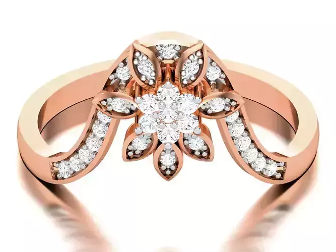 Ultra light wt minimalist Women Ring 3dm renders detail 