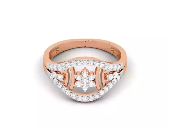 Women Diamond Ring 3dm render details