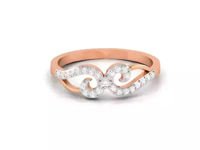 Ultra light wt minimalist Women Ring 3dm renders detail 