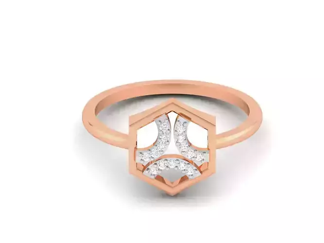 Women Diamond Ring 3dm render details