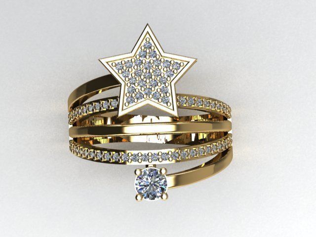 jewelry ring 3D print model_5