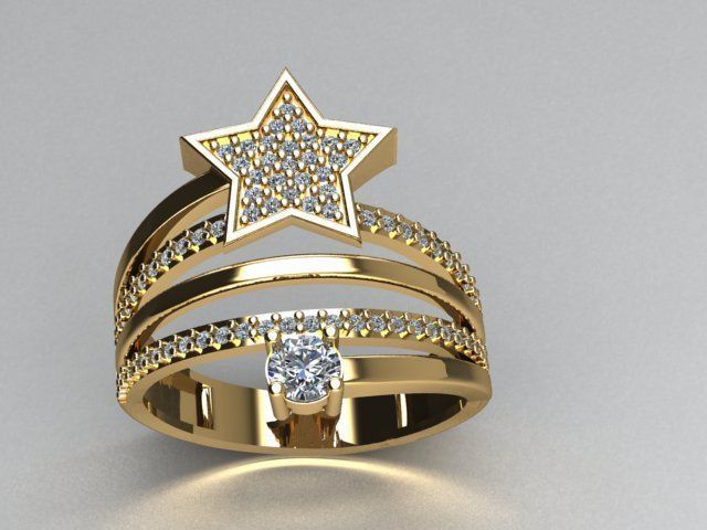 jewelry ring 3D print model_6
