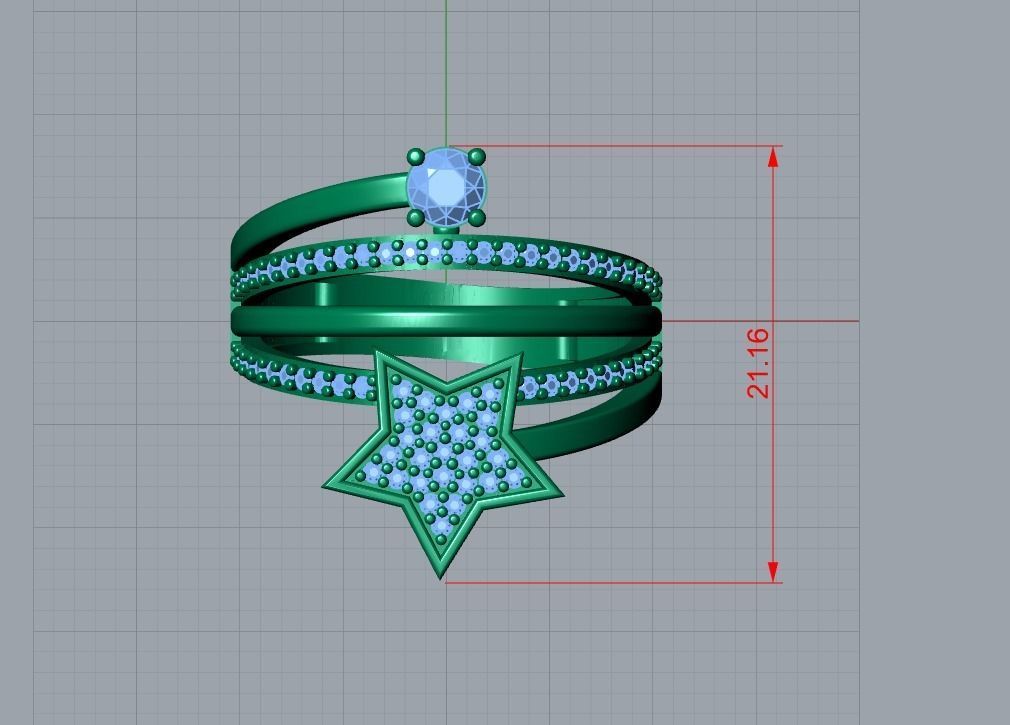 jewelry ring 3D print model_8
