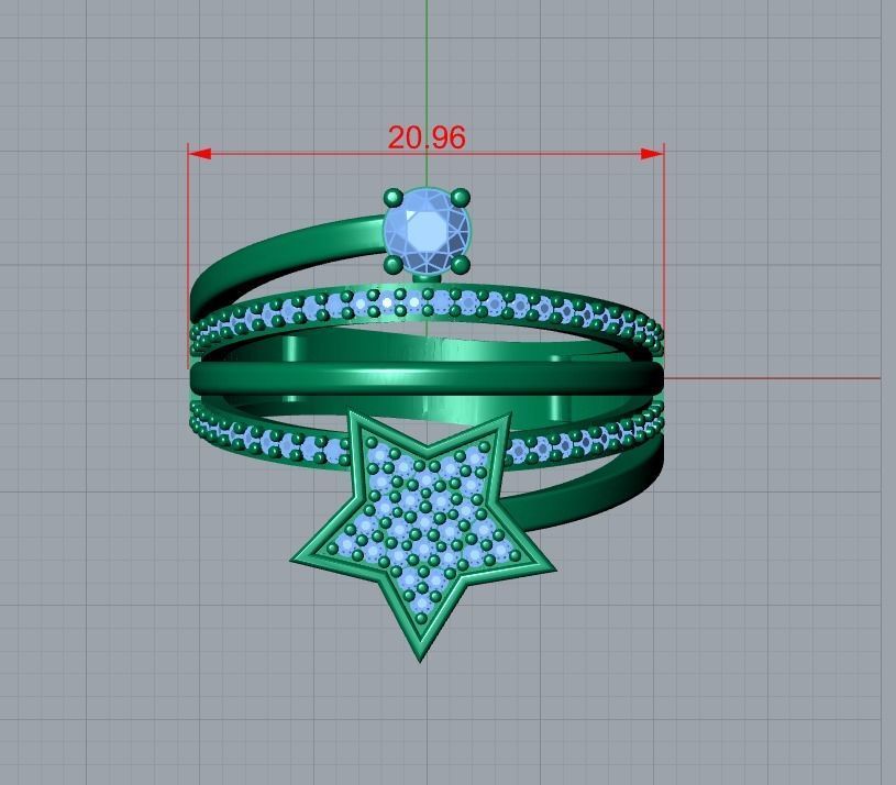 jewelry ring 3D print model_7