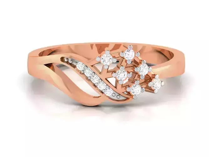 Women Diamond Ring 3dm render details