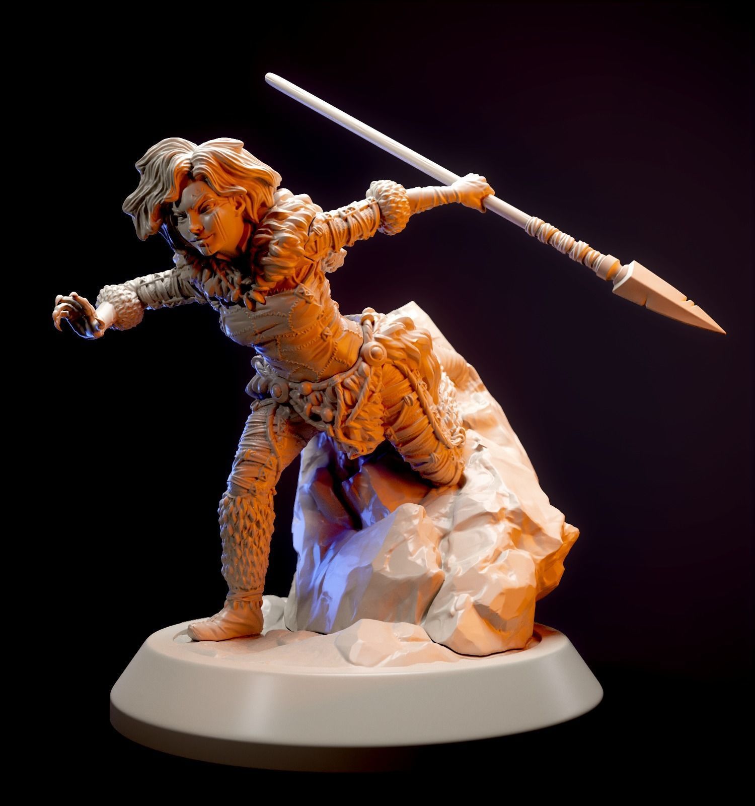 Amazon huntress  3D print model_1