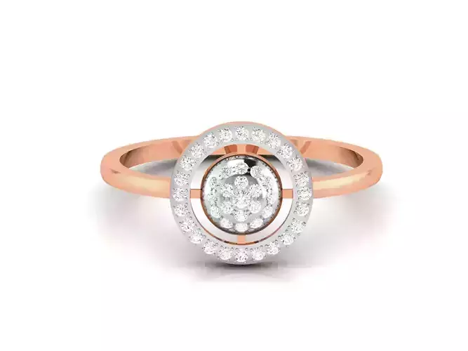 Women Diamond Ring 3dm render details