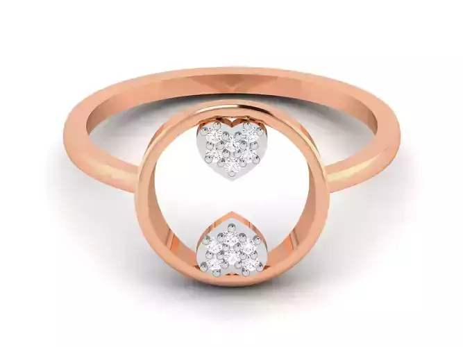 Ultra light wt minimalist Women Ring 3dm renders detail 