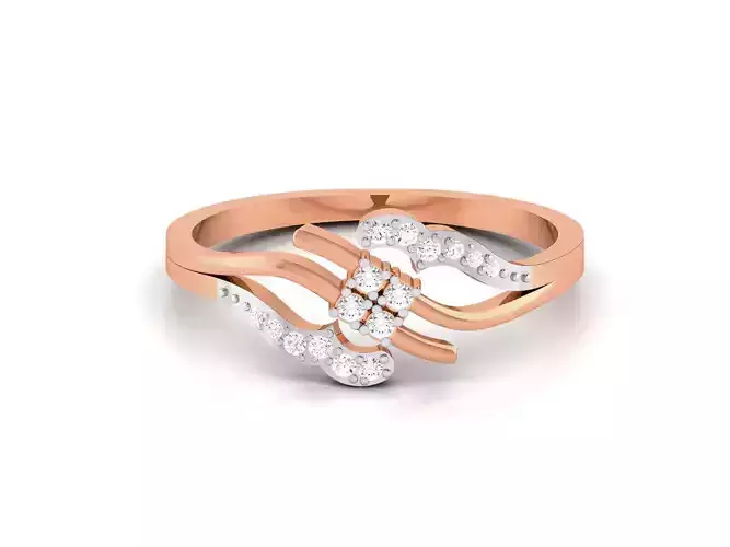 Ultra light wt minimalist Women Ring 3dm renders detail 