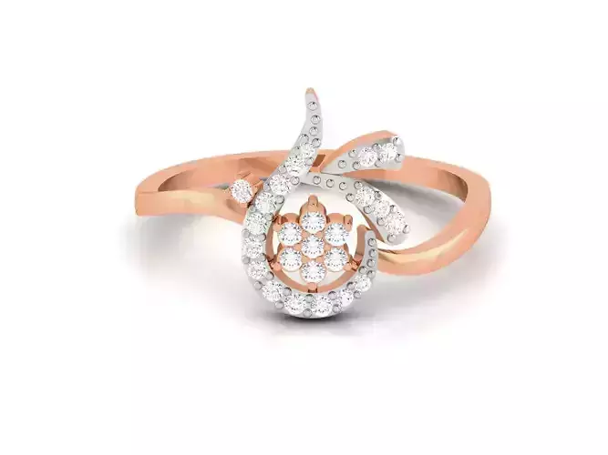 Ultra light wt minimalist Women Ring 3dm renders detail 