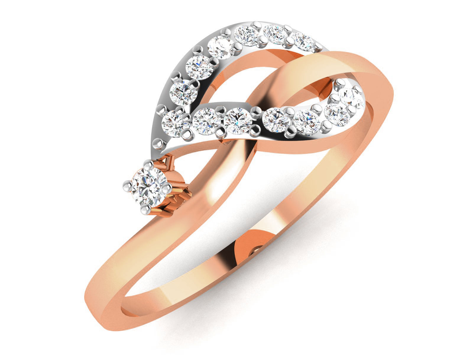 Ultra light wt minimalist Women Ring 3dm renders detail  3D print model_2