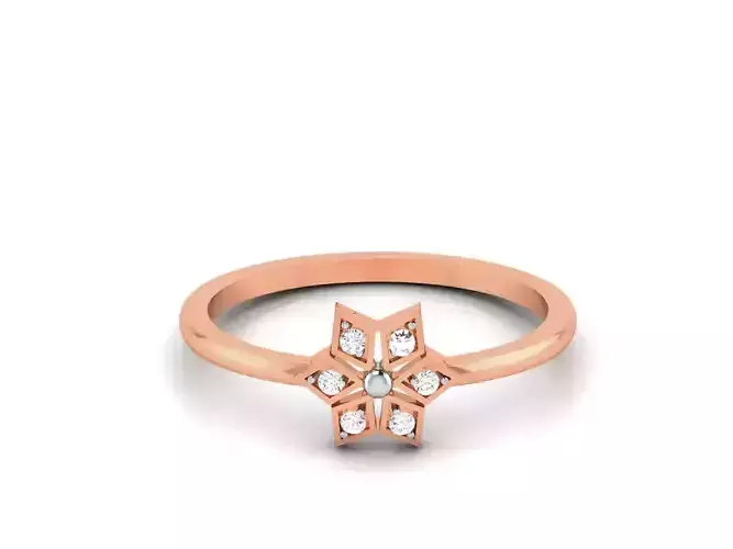 Ultra light wt minimalist Women Ring 3dm renders detail 