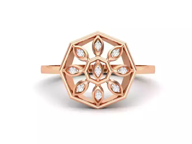 Ultra light wt minimalist Women Ring 3dm renders detail 