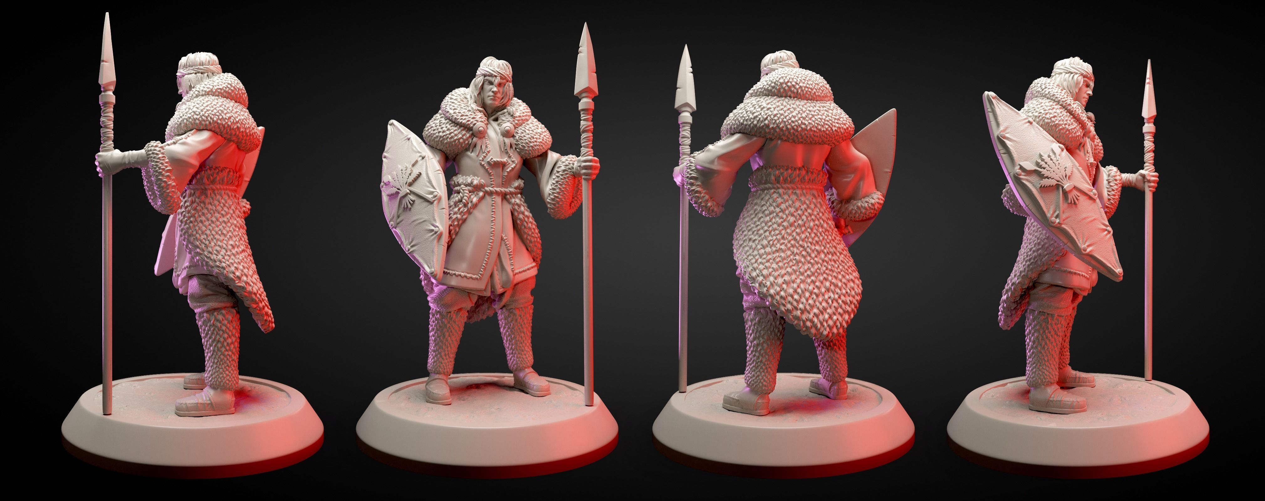 Tribal warrior  3D print model_2