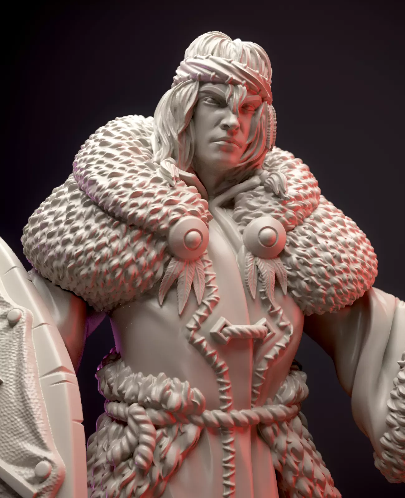 Tribal warrior  3D print model_0