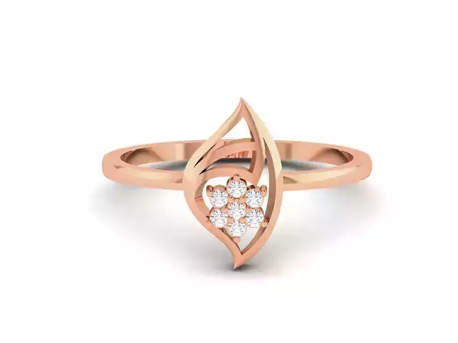 Ultra light wt minimalist Women Ring 3dm renders detail 