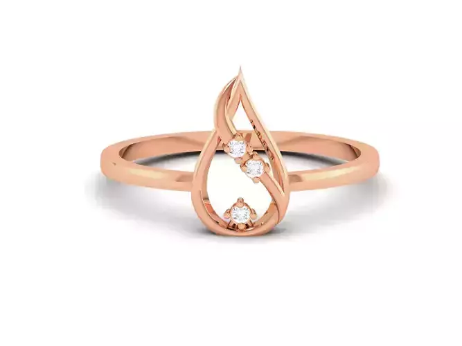 Ultra light wt minimalist Women Ring 3dm renders detail 
