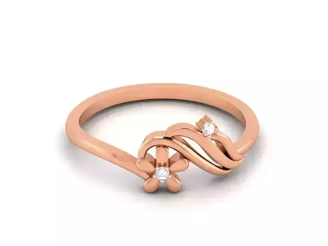 Ultra light wt minimalist Women Ring 3dm renders detail 